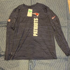 Nike Men's Navy Patriots Long Sleeve Tee